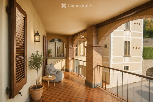 Appartamento di 4 locali con camino e balcone / loggia a Carabbia 12