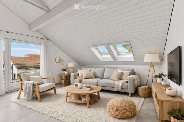 Moderne und grosszügige 5.5-Zimmer-Dachwohnung mit 2 Balkonen 2