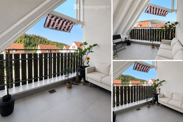 Helle 4.5-Zimmer-Maisonette-Wohnung mit Balkon in Glattfelden inkl. 2 Tiefgaragenplätze
