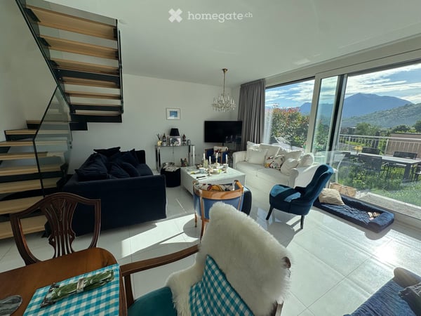 Moderne 4.5-Zimmer-Doppelhaushaelfte mit Bergblick in Agno 5