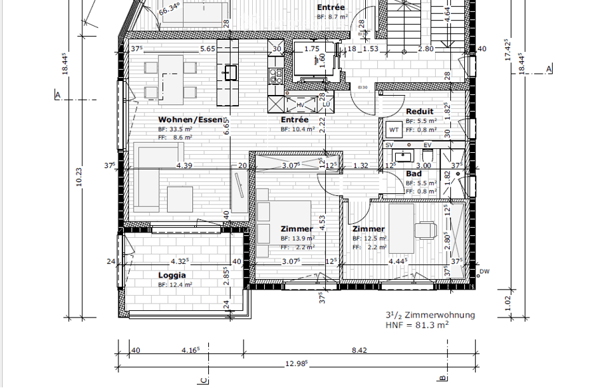Moderne 3.5-Zimmer-Neubau-Wohnung direkt beim Bahnhof Kapf 5