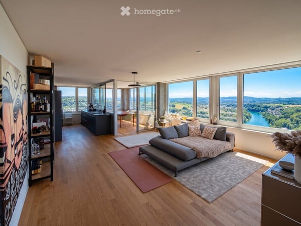 Exklusive 4.5-Zimmer-Wohnung in Eigentumsstandard – atemberaubender Ausblick auf den Rheinfall