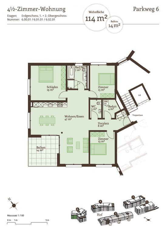 Exklusives Wohnen am Parkweg: Ihre lichtdurchflutete 4.5-Zimmer-Oase im begehrten Allegro-Quartier 16