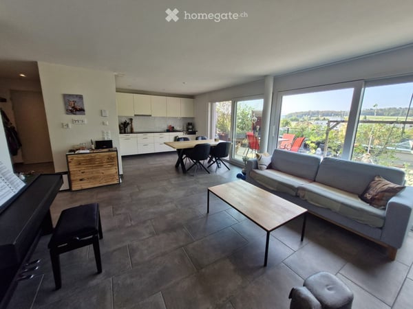 Charmante 2.5-Zimmer-Attikawohnung in Hausen AG – Ruhig, Modern, mit Aussicht