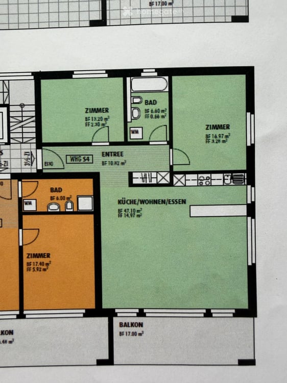 Helle 3.5-Zimmer-Wohnung mit Balkon und schöner Aussicht 2