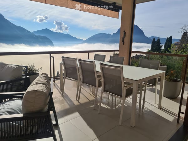 Charming 2.5-Room Apartment with Stunning Views in Ruvigliana 2