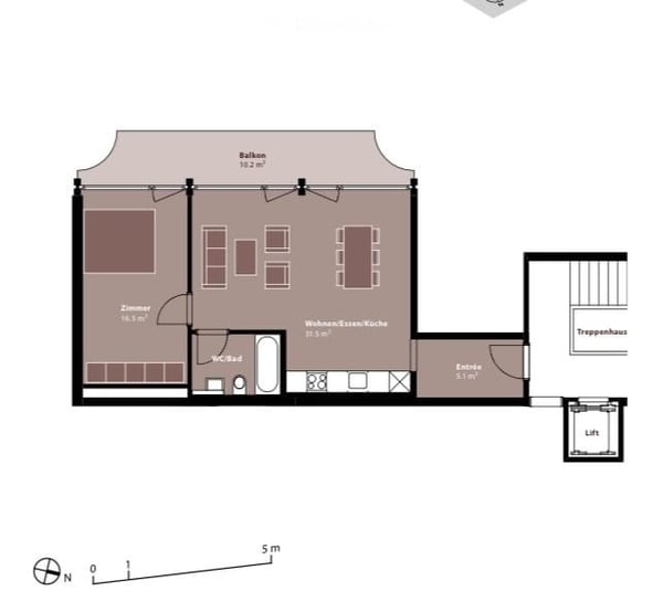 Moderne 2.5-Zimmer-Wohnung im Herzen von Luzern 5