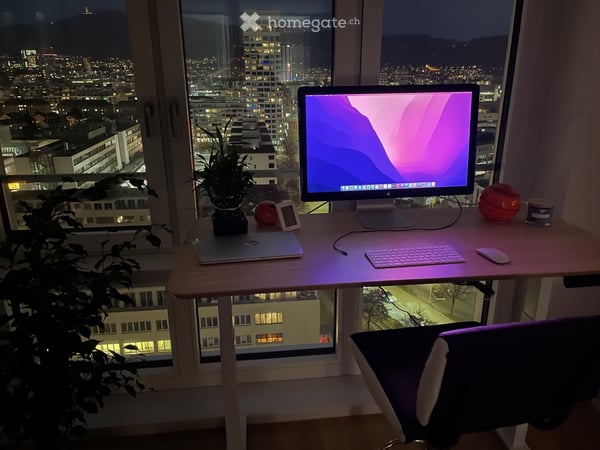 2.5 Zimmer exklusive möbilierte Wohnung im LetziTurm 2