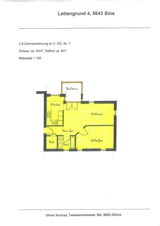 Schöne 2.5-ZWG mit Balkon 12