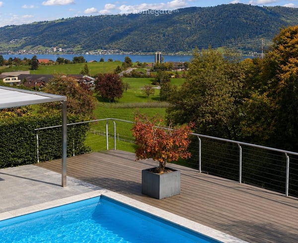 Einfamilienhaus mit Pool und Aussicht in Meierskappel 1