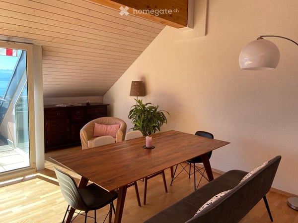 UNIQUE, attique de 140m2 avec vue imprenable sur tout le lac et les alpes 2