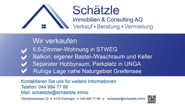 Sonnige 5.5-Zimmerwohnung mit Weitblick + Hobbyraum und Waschen 15
