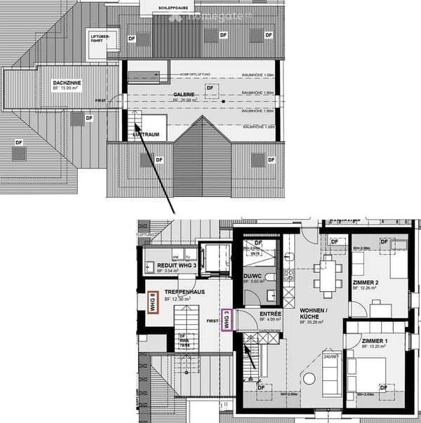 Schöne Dachwohnung in zentraler Lage 4
