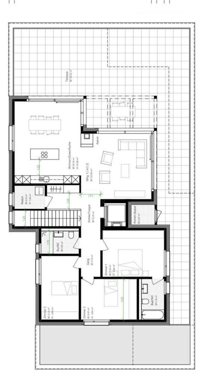 Exklusive Attikawohnung mit 110-m²-Terrasse und Lift direkt in die Wohnung 4