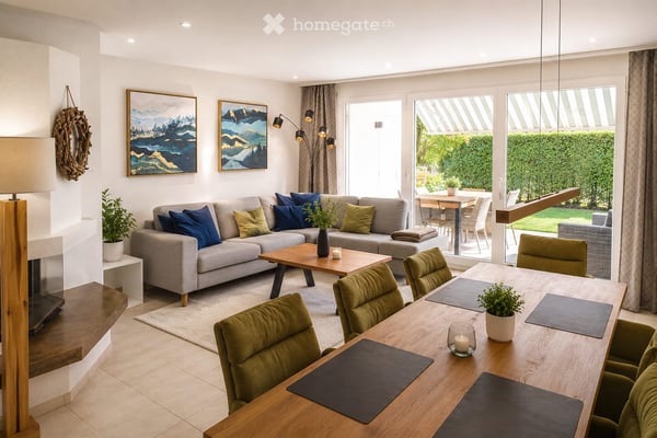4½-Zimmer-Gartenwohnung mit viel Abendsonne, Privatsphäre und bester Anbindung nach Zürich