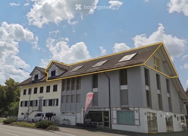 Dachwohnung/Loft auf 147 m² bewohnbarer Fläche (178 m² Grundfläche) Raumhöhen bis zu 3.50 Metern