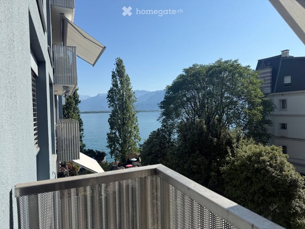 Spacieux appartement de 5.5 pièces 3 terrasses & vue lac – au cœur de Montreux
