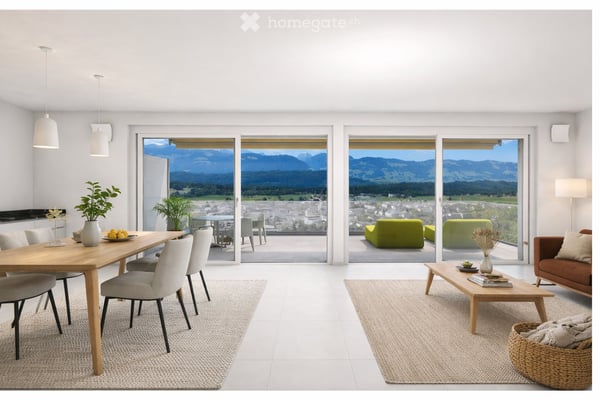 Moderne 3.5-Zimmer-Terrassenwohnung mit Panoramablick in Eschenbach SG 3