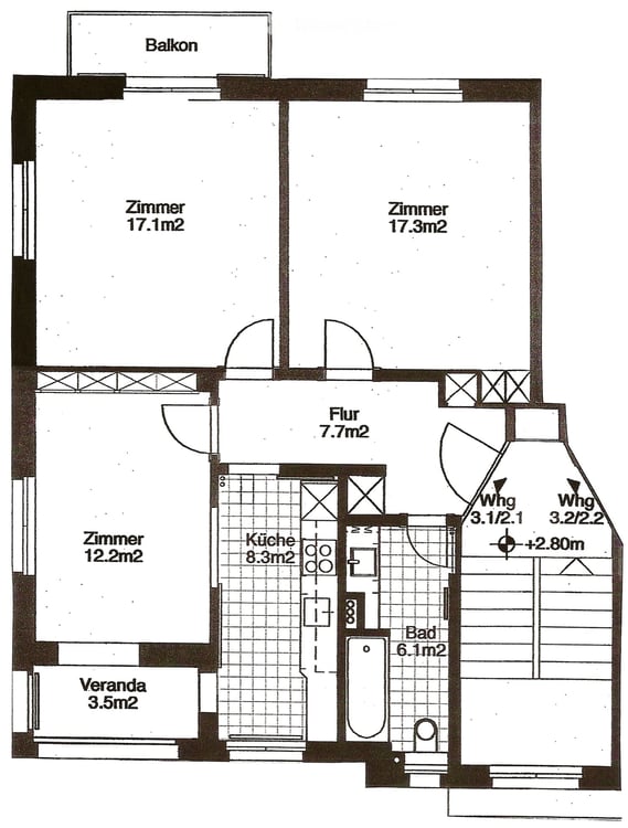 Helle 3.5-Zimmer-Wohnung mit Balkon und traumhafter Aussicht im 2. Stockwerk – Zürich 8055 14
