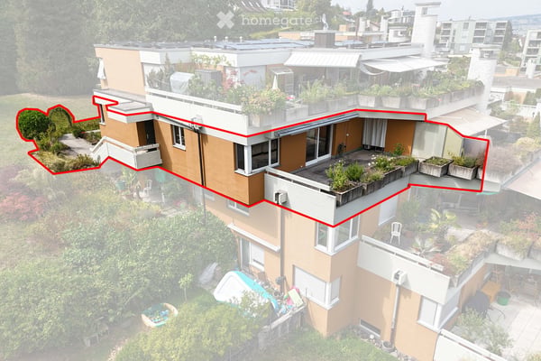 Traumhafte Terrassenwohnung mit unverbaubarer Sicht auf See und Berge 14