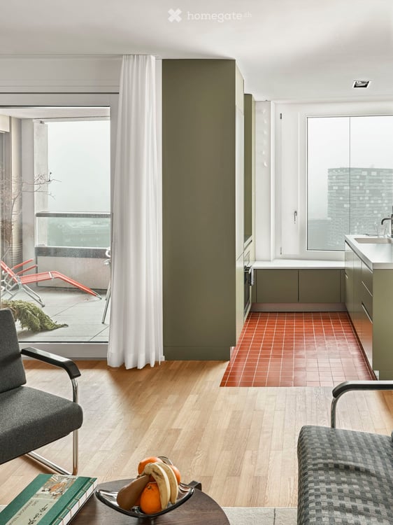 2.5-Zimmer Wohnung mit fantastischer Aussicht aus dem 19. Stock - inkl. PP und NK 5