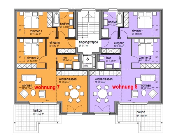 Moderne 3.5-Zimmer-Dachwohnung mit Bergblick in Chur 16