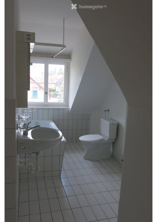 Ruhige und helle 1.5-Zimmer Dachwohnung zu vermieten, unbefristet 3