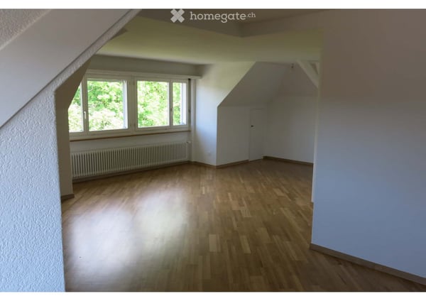 Ruhige und helle 1.5-Zimmer Dachwohnung zu vermieten, unbefristet 1