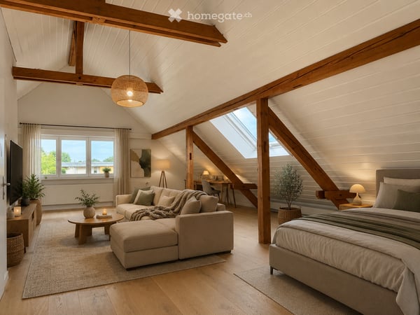 Hier endet Ihre Suche! Single - Dachwohnung mit Charme 11