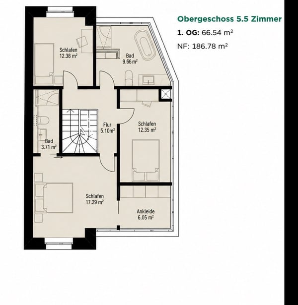 Neubau 5.5-Zimmer-Einfamilienhaus - in Fussdistanz zum See & Zentrum 3