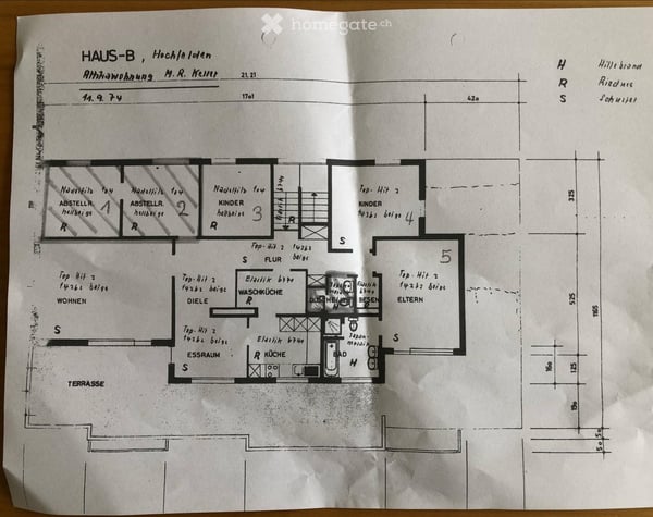 Grosszügige 7-Zimmerwohnung an ruhiger Lage in Hochfelden