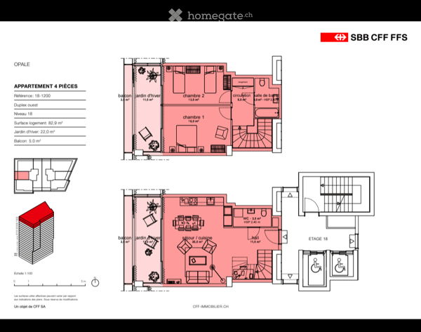 Superbe appartement en duplex avec vue magnifique sur Genève – Chêne-Bourg 2