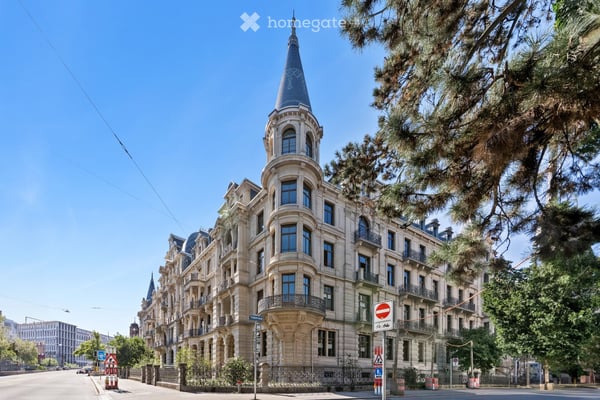 Repräsentatives Büro mit Terrasse im Weissen Schloss – Zürich Seefeld/Enge, ab sofort 1
