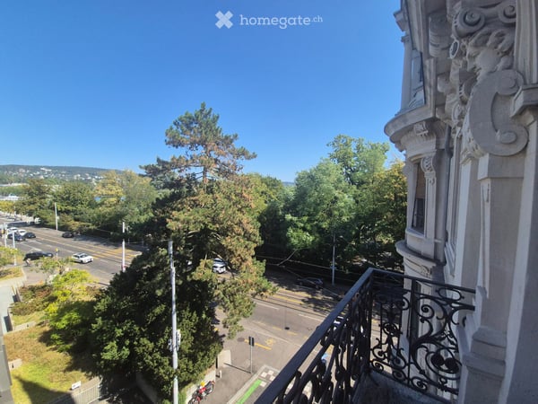 Repräsentatives Büro mit Terrasse im Weissen Schloss – Zürich Seefeld/Enge, ab sofort 4