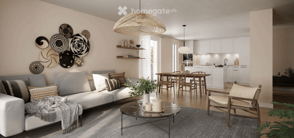 Appartement neuf de 3.5 pièces avec balcon et garage à Le Mont-sur-Lausanne 2