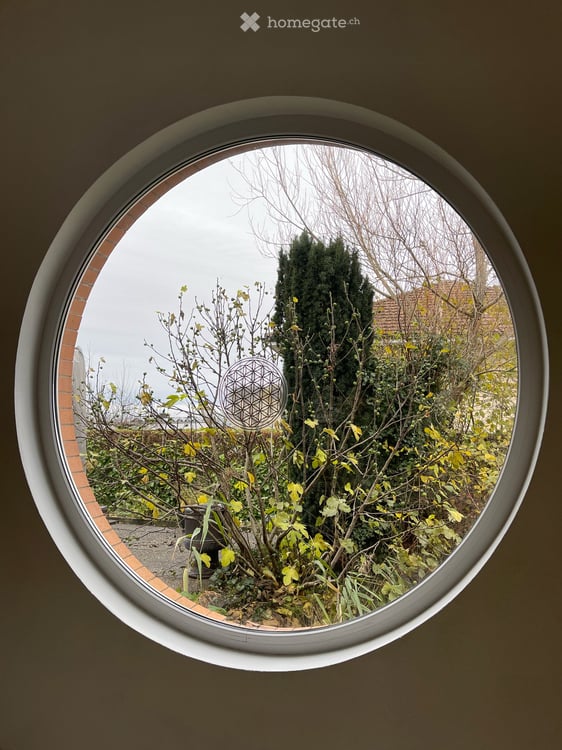 Hausteil mit Garten und Blick ins Grüne