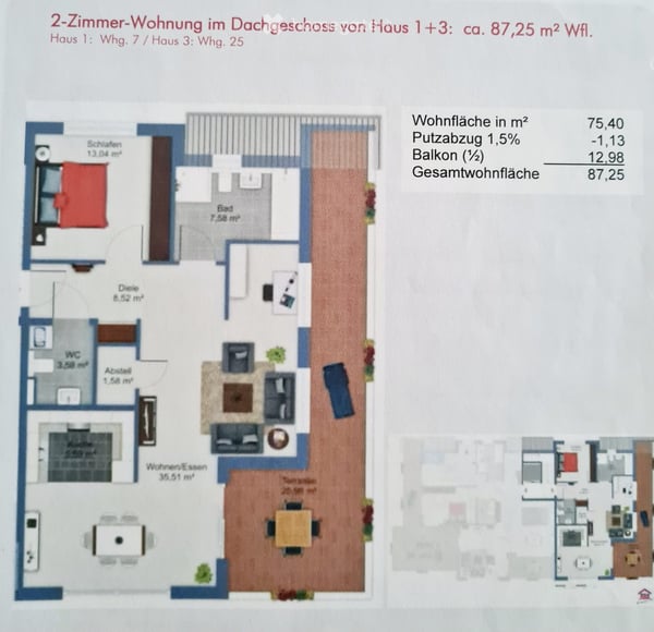 Wunderschöne 2-Zimmer-Attikawohnung in Rheinfelden-Herten (inkl. Tiefgarage) 15