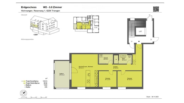 3.5 Zimmer Wohnung am Rosenweg 1 in 6234 Triengen 12