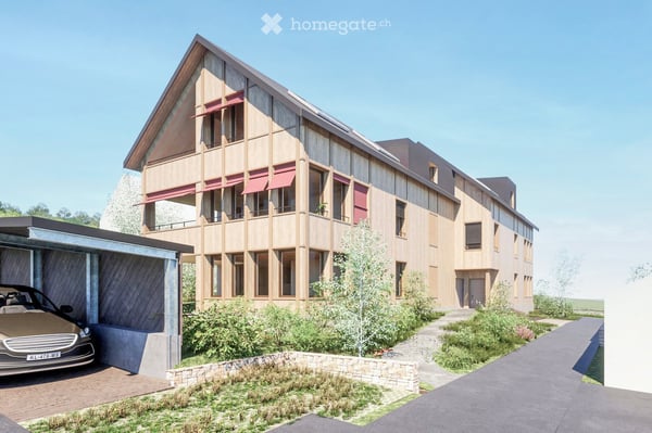 Moderne 3.5-Zimmer-Neubauwohnungen an der Stadtgrenze mit freier Aussicht ins Grüne