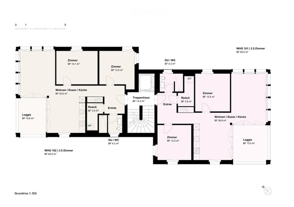 Moderne 3.5-Zimmer-Neubauwohnungen an der Stadtgrenze mit freier Aussicht ins Grüne 9