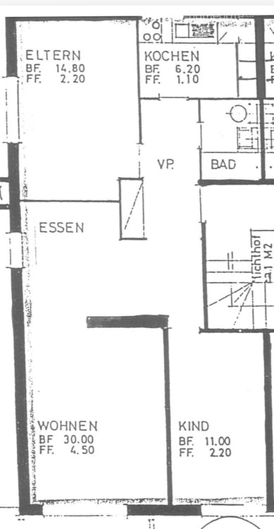 schöne, helle und ruhig gelegene 3 1/2 Zimmerwohnung 3
