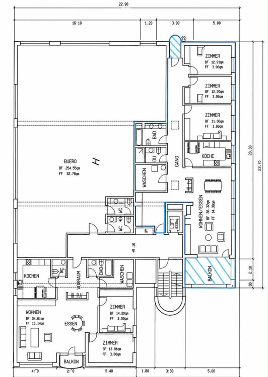 Lichtdurchflutete Wohnung mit hohen Räumen - direkt am Waldrand 16