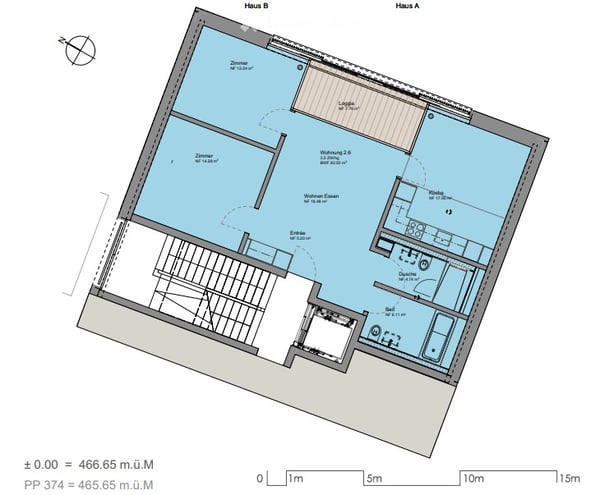 Im Zentrum und am Wald, 3.5 ZW im Parterre mit Gartensitzplatz 11