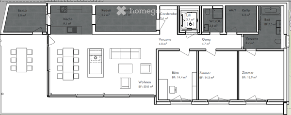 Exklusive 4.5-Zimmer-Terrassenwohnung mit Weitblick & Doppelgarage inklusive 4