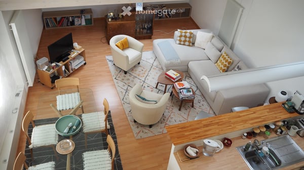 Lutry-bourg – Loft de caractère de 3,5 pièces, 80 m² avec mezzanine