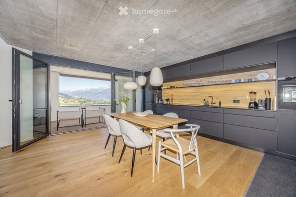 Exklusive 3½-Zimmer-Wohnung im skandinavischen Stil in Obersaxen 2
