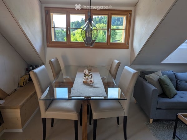 Möblierte Dachwohnung 47 qm-Zimmer-Wohnung mit Bad und Küche in ruhiger Lage – Winterthur Eidberg 14