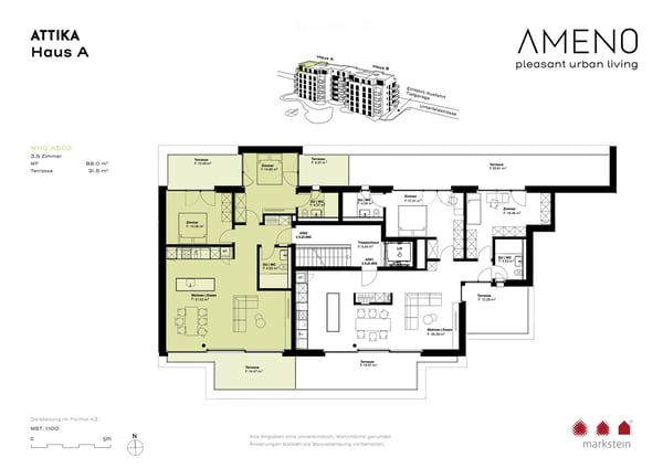 Charmante 1.5-Zimmer-Dachwohnung im Neubau – Unterfeldstrasse 40, Zürich 8050 3