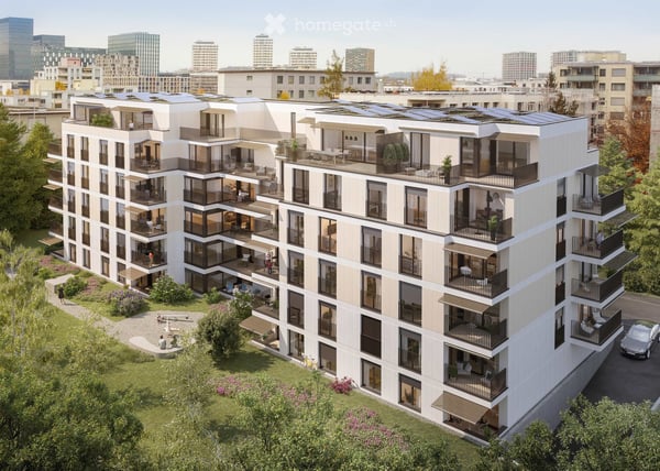 Charmante 3.5-Zimmer-Dachwohnung im Neubau – Unterfeldstrasse 40, Zürich 8050