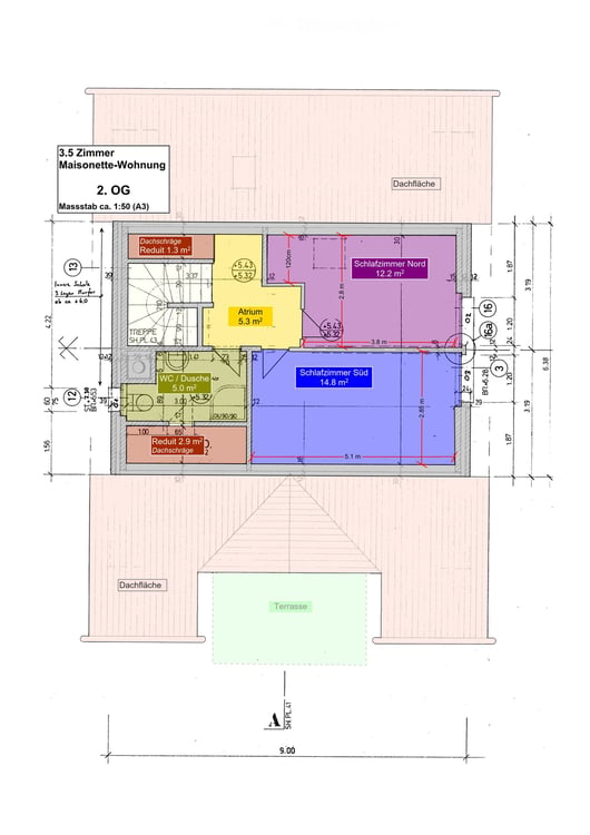 Sehr ruhig gelegene 3.5-Zimmer Maisonette-Wohnung in Uznach 13
